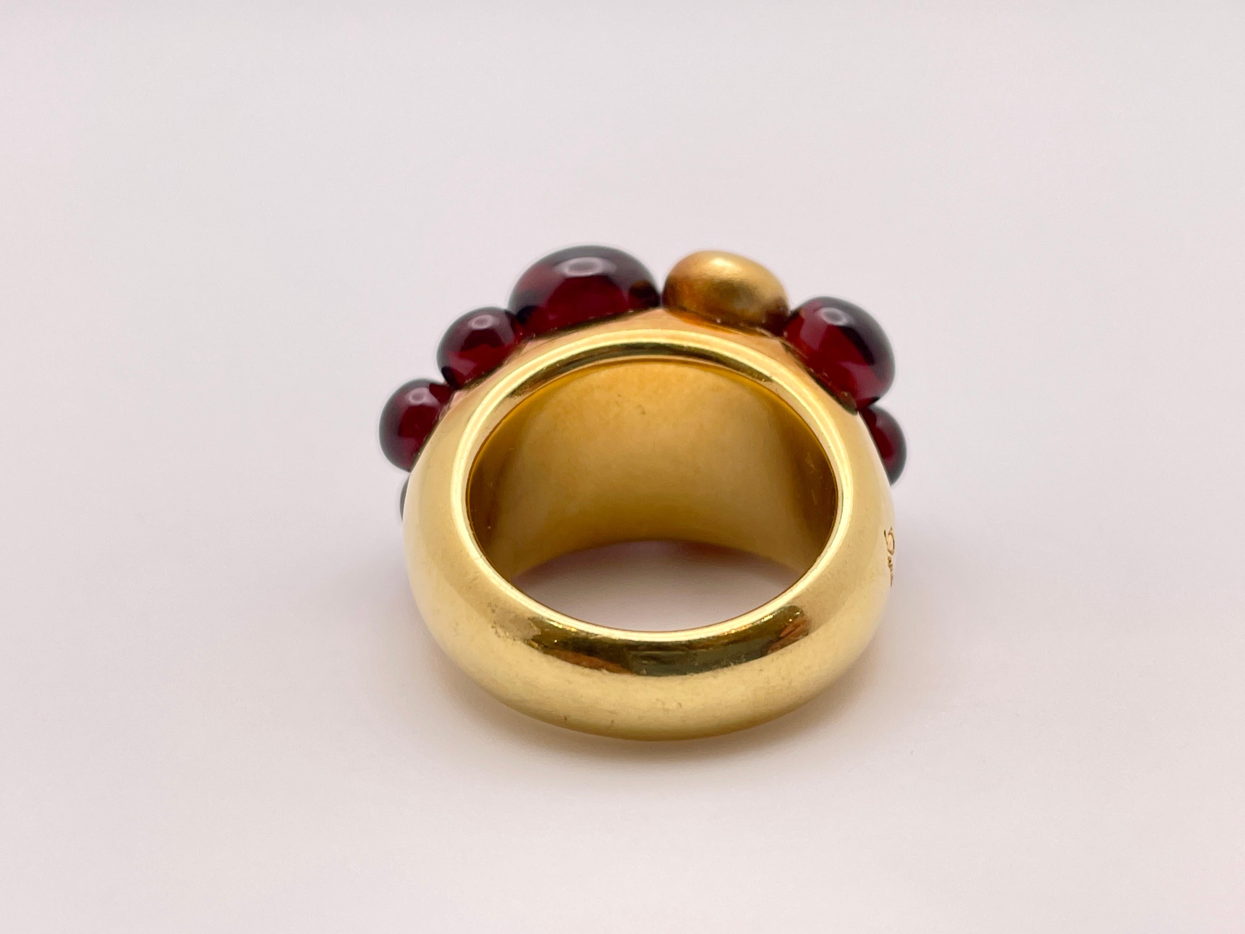 Pomellato 18K Yellow Gold Color Stone Ring For Sale 3