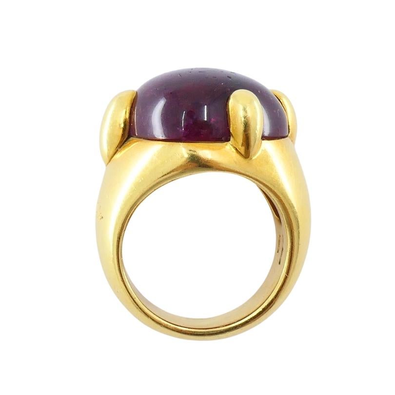 Pomellato Bague en or jaune 18 carats avec tourmaline en forme de coeur en vente 2