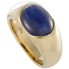 Pomellato 18 Karat Yellow Gold Iolite Cabochon Band Ring