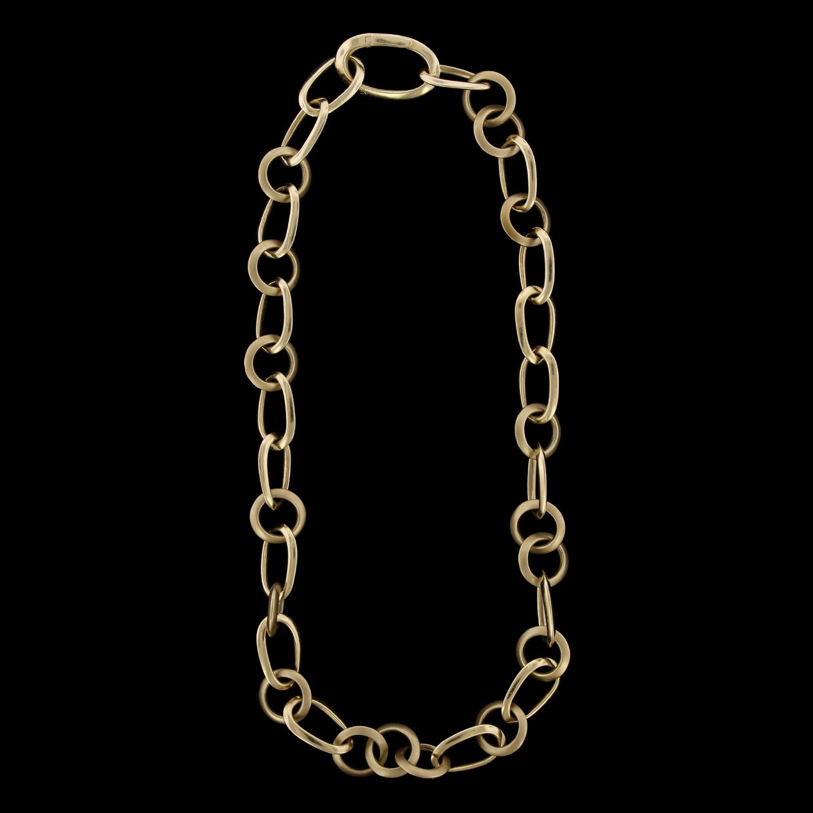 Pomellato 18 Karat Yellow Gold Necklace and Bracelet, Italy For Sale 3