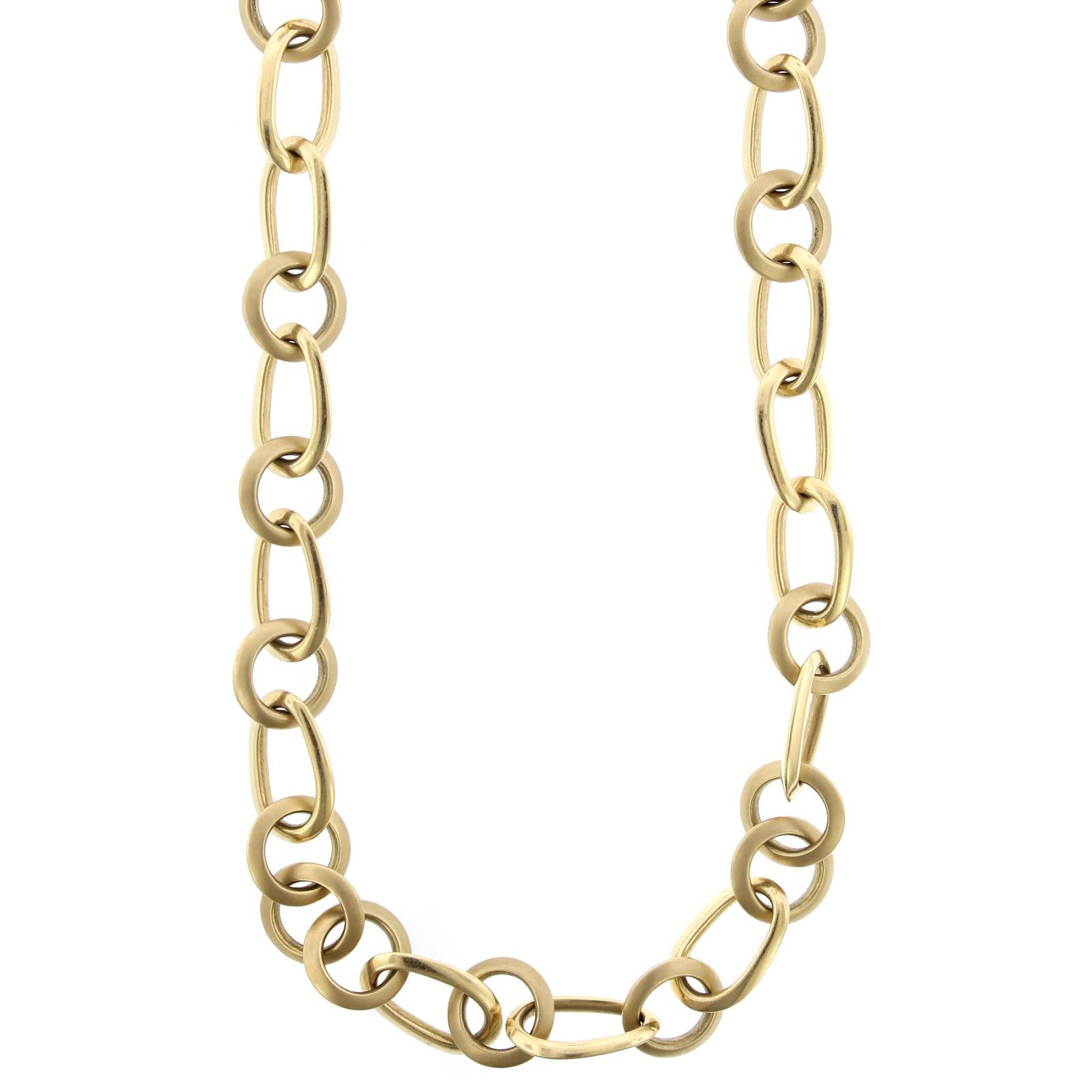 Pomellato 18 Karat Yellow Gold Necklace and Bracelet, Italy For Sale