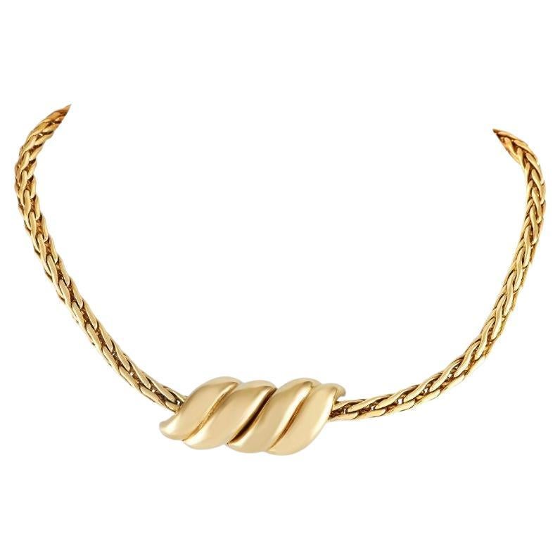 Pomellato 18k Yellow Gold Woven Necklace