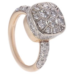 Pomellato, bague Assoluto Nudo solitaire en or blanc et rose 18 carats