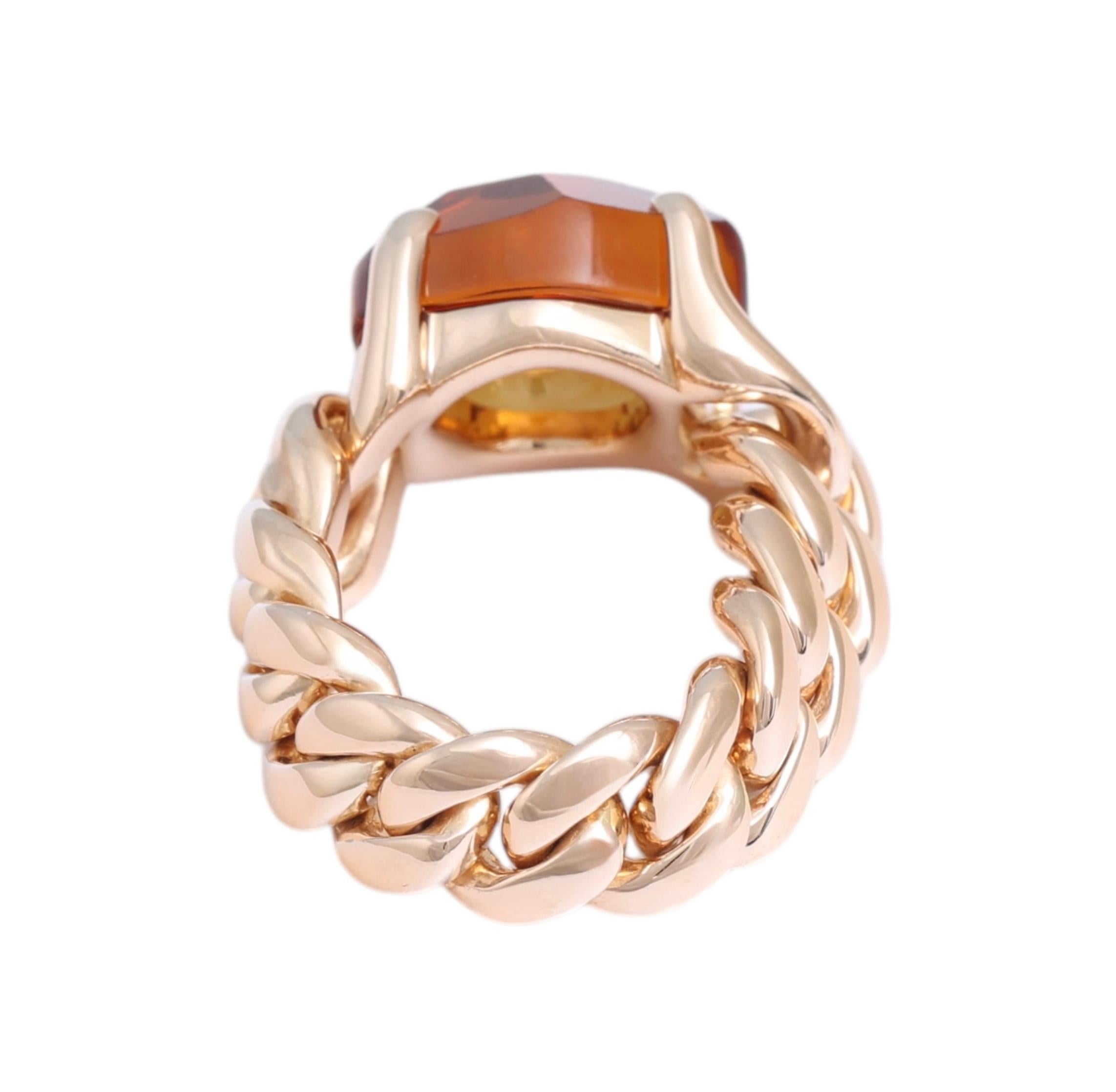 Pomellato 2 Bagues Lola en or 18 carats, quartz de Madère et améthyste en vente 4