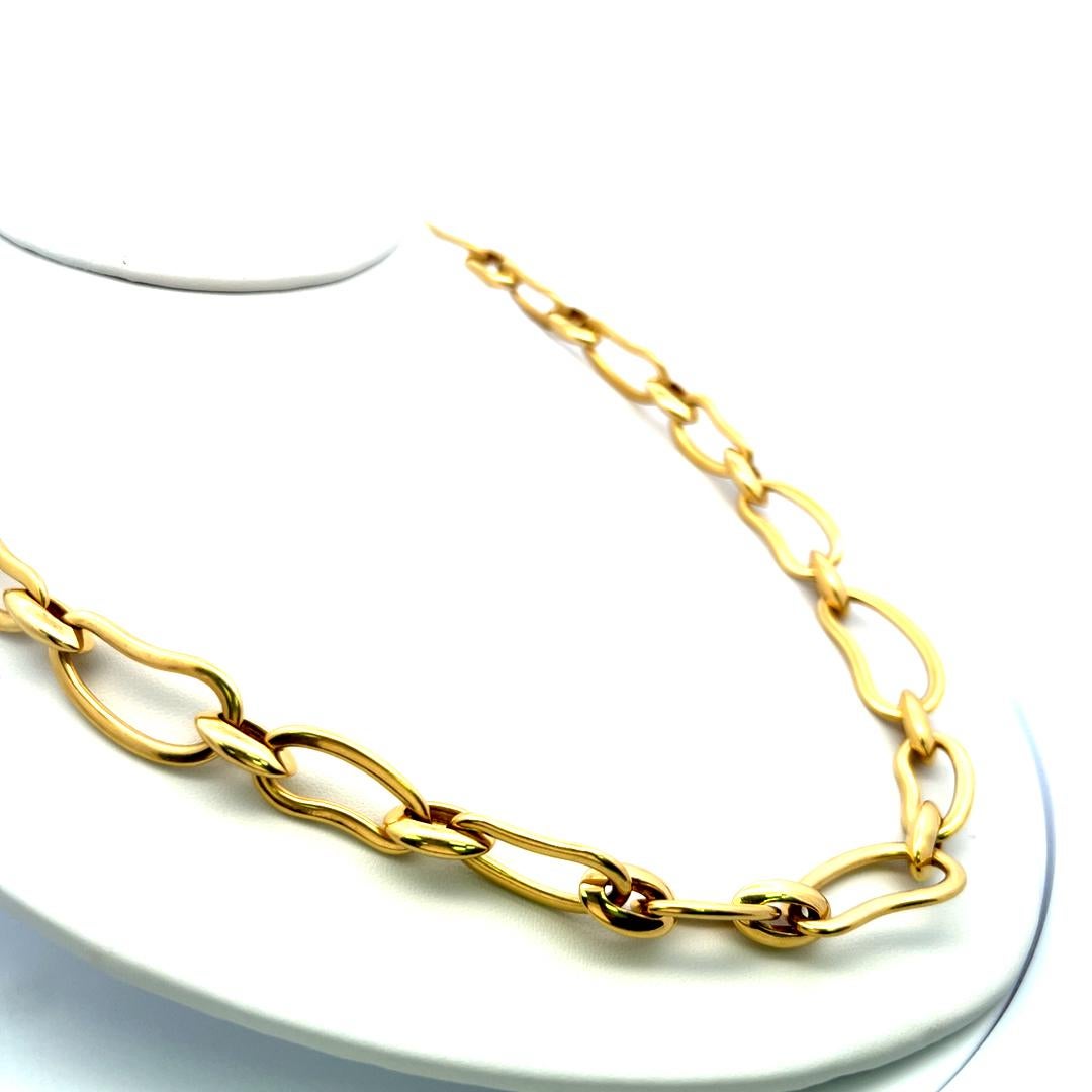 Collana A Link in oro giallo 18 carati di Pomellato da 20 pollici e 118 grammi in vendita 1