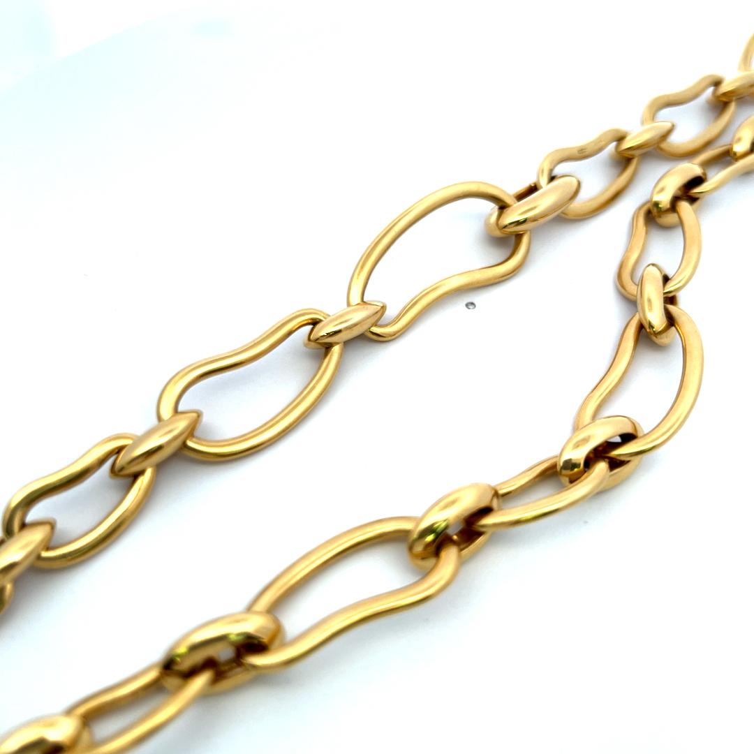Collana A Link in oro giallo 18 carati di Pomellato da 20 pollici e 118 grammi in vendita 3