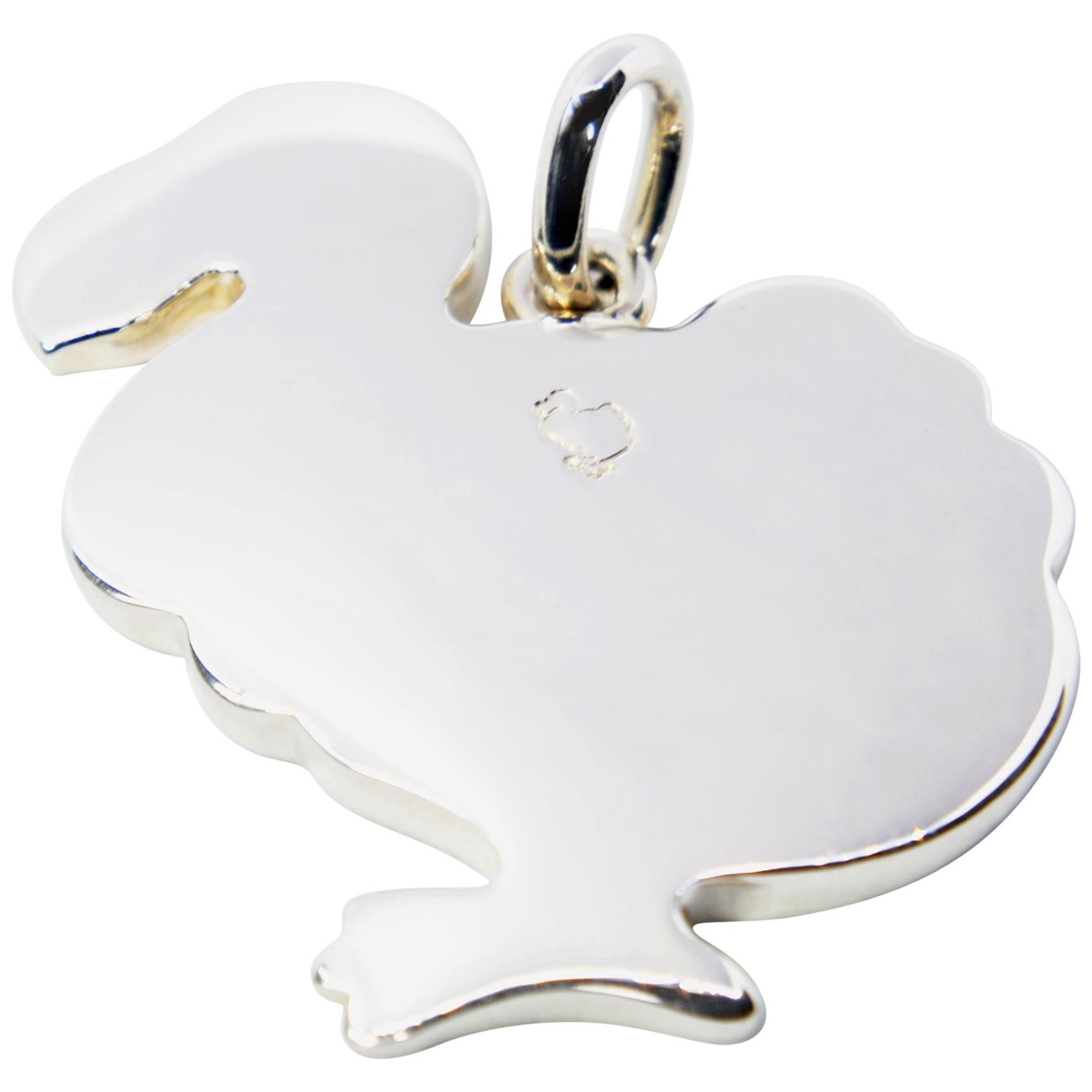Pomellato 67 Argento/ Silver Dodo Bird Pendant