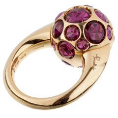 Pomellato 8ct Rhodolite Cocktail Rose Gold Ring