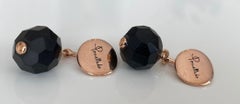 Pomellato - 9 carat Rose gold - Cufflinks ebony