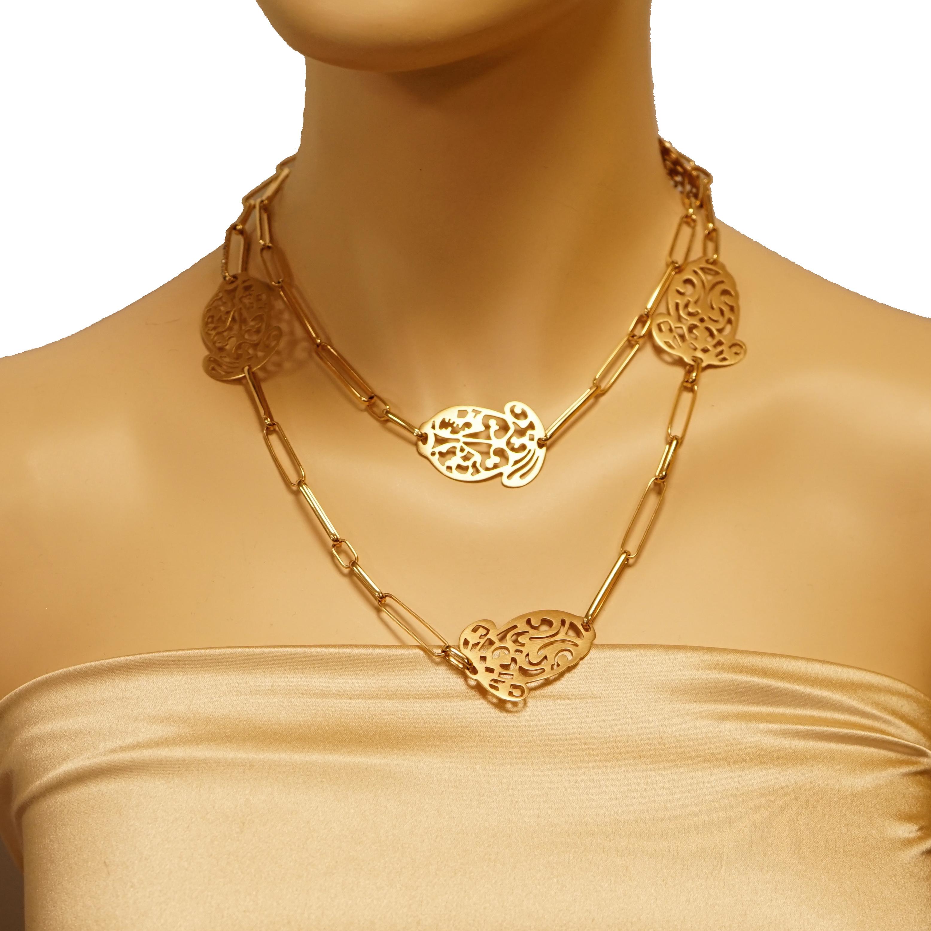 Pomellato Acorn Rose Gold Long Necklace 3