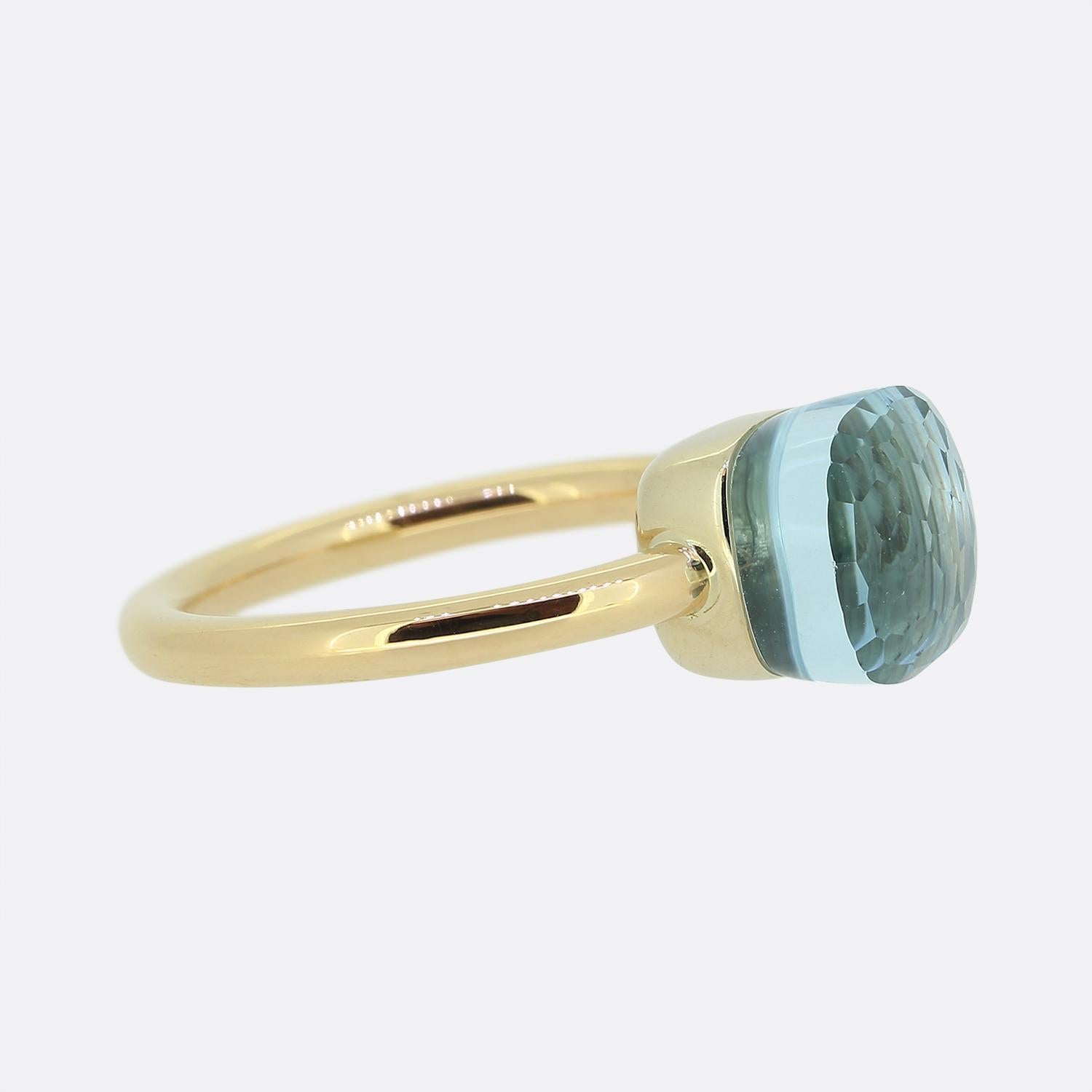 Pomellato Blauer Topas Nudo Classic Ring im Zustand „Hervorragend“ in London, GB