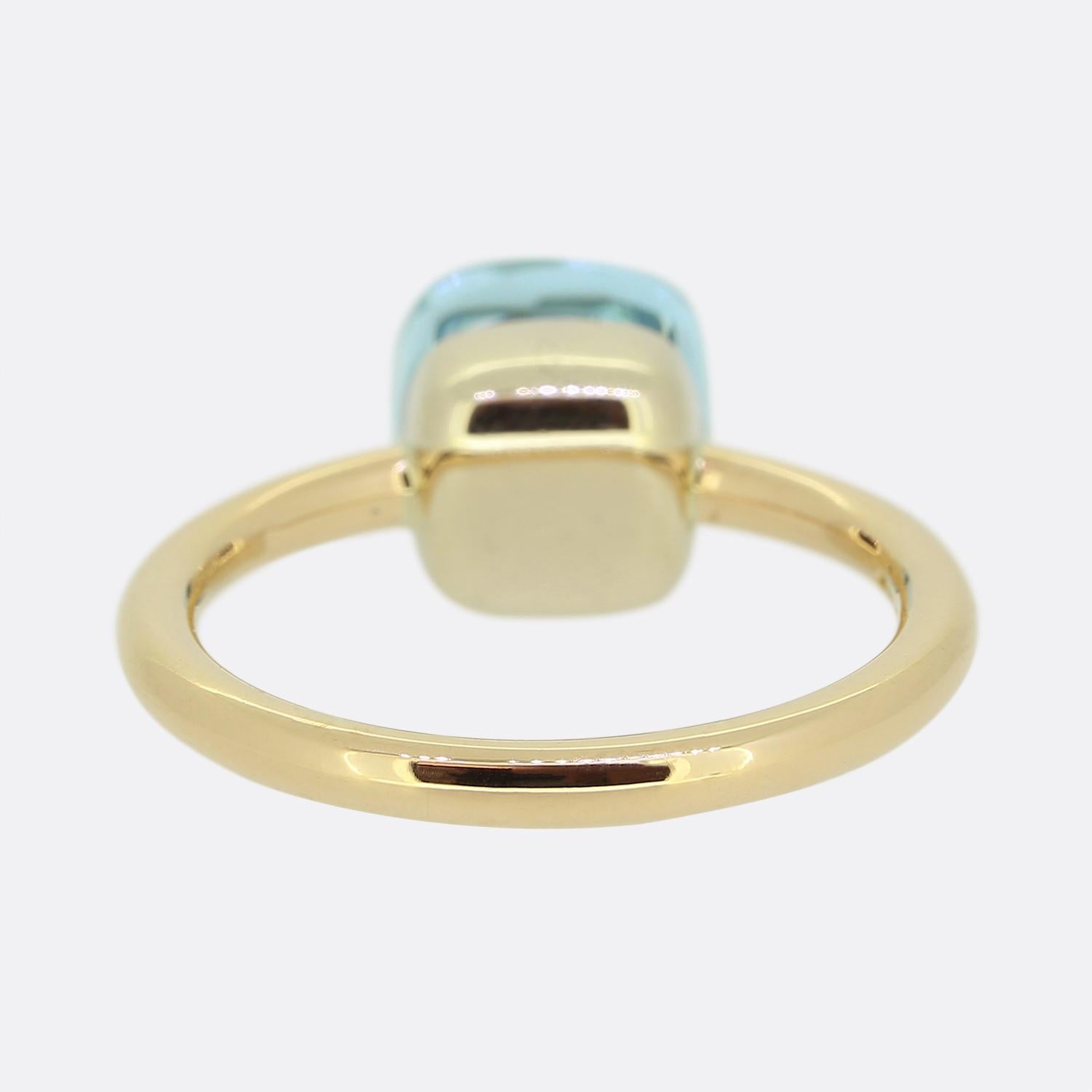 Pomellato Blauer Topas Nudo Classic Ring für Damen oder Herren