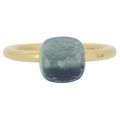 Pomellato Blauer Topas Nudo Classic Ring