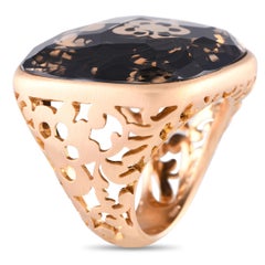 Pomellato Arabesque 18K Rose Gold Crystal Ring