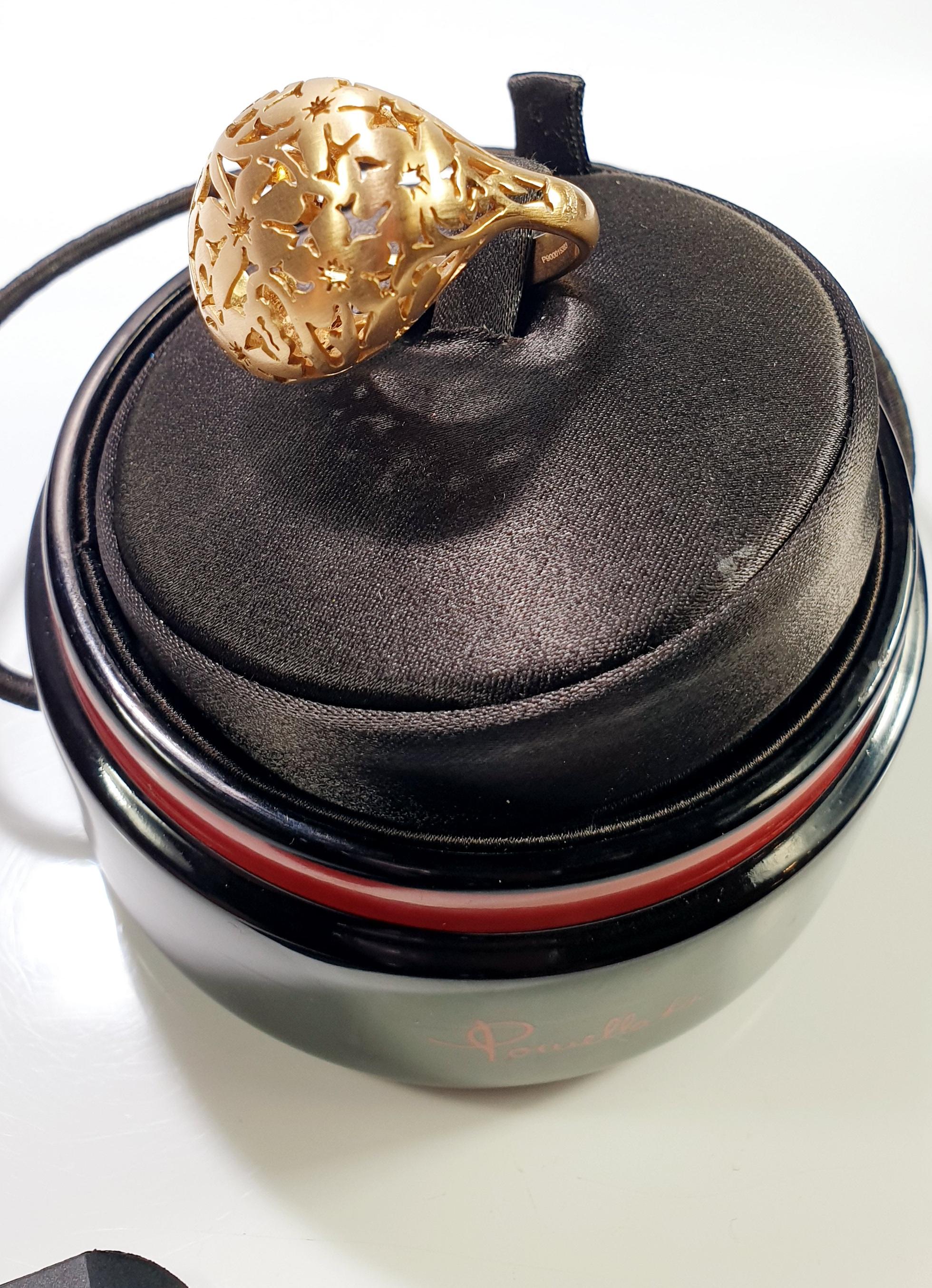 Contemporary Pomellato Arabesque Collection Ring in 18 Karat Rose Gold