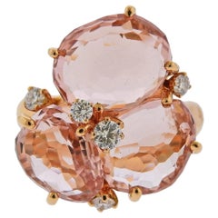 Pomellato Bahia Diamond Morganite Gold Ring