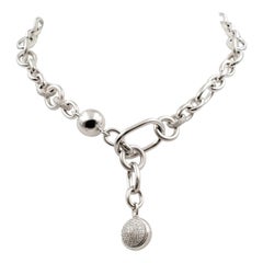 Pomellato 'Boule Collection' White Gold and Diamond Necklace