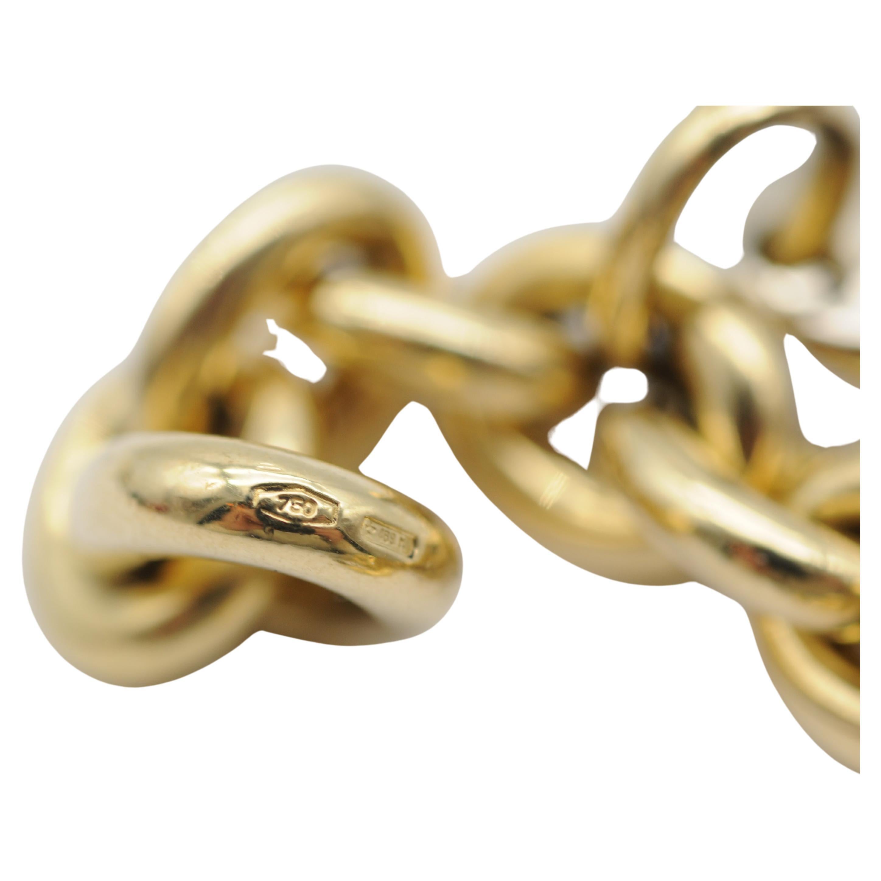 Bracciale Pomellato 18k elementi cuore tricolore in vendita 8