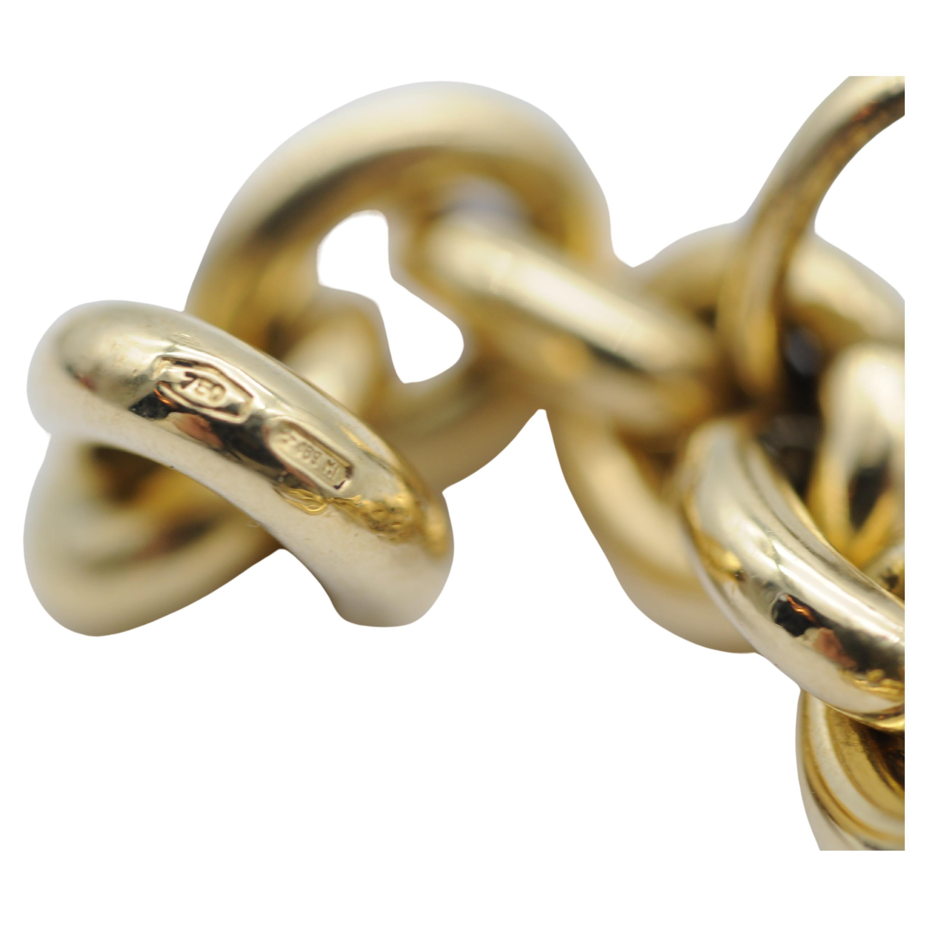 Bracciale Pomellato 18k elementi cuore tricolore in vendita 9