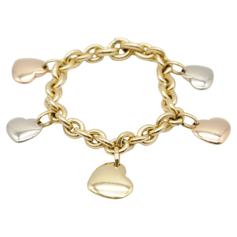 Pomellato bracelet 18k tricolor heart elements photo 2