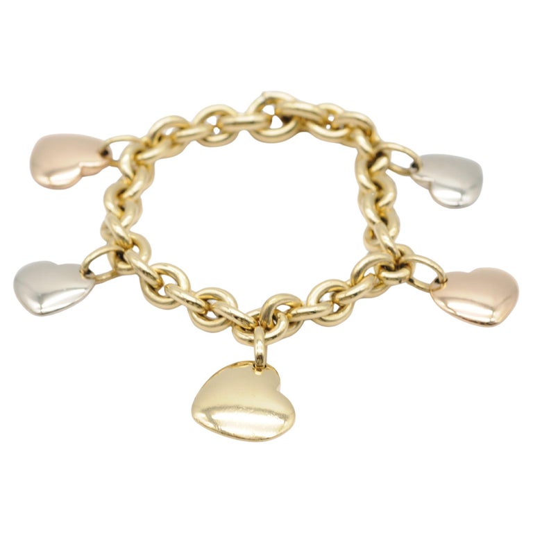 Pomellato bracelet 18k tricolor heart elements photo 3