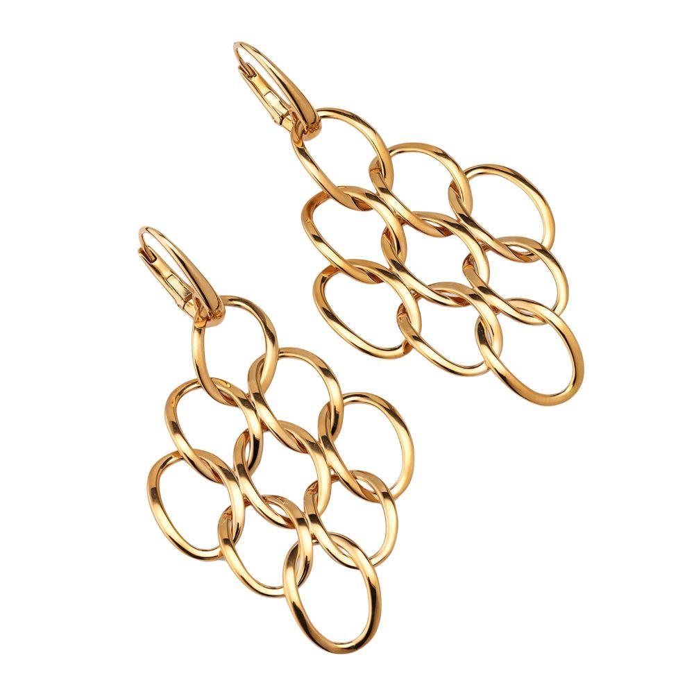 Pomellato Brera 18K Rose Gold Chandelier Earrings In New Condition For Sale In Carmel By The Sea, CA