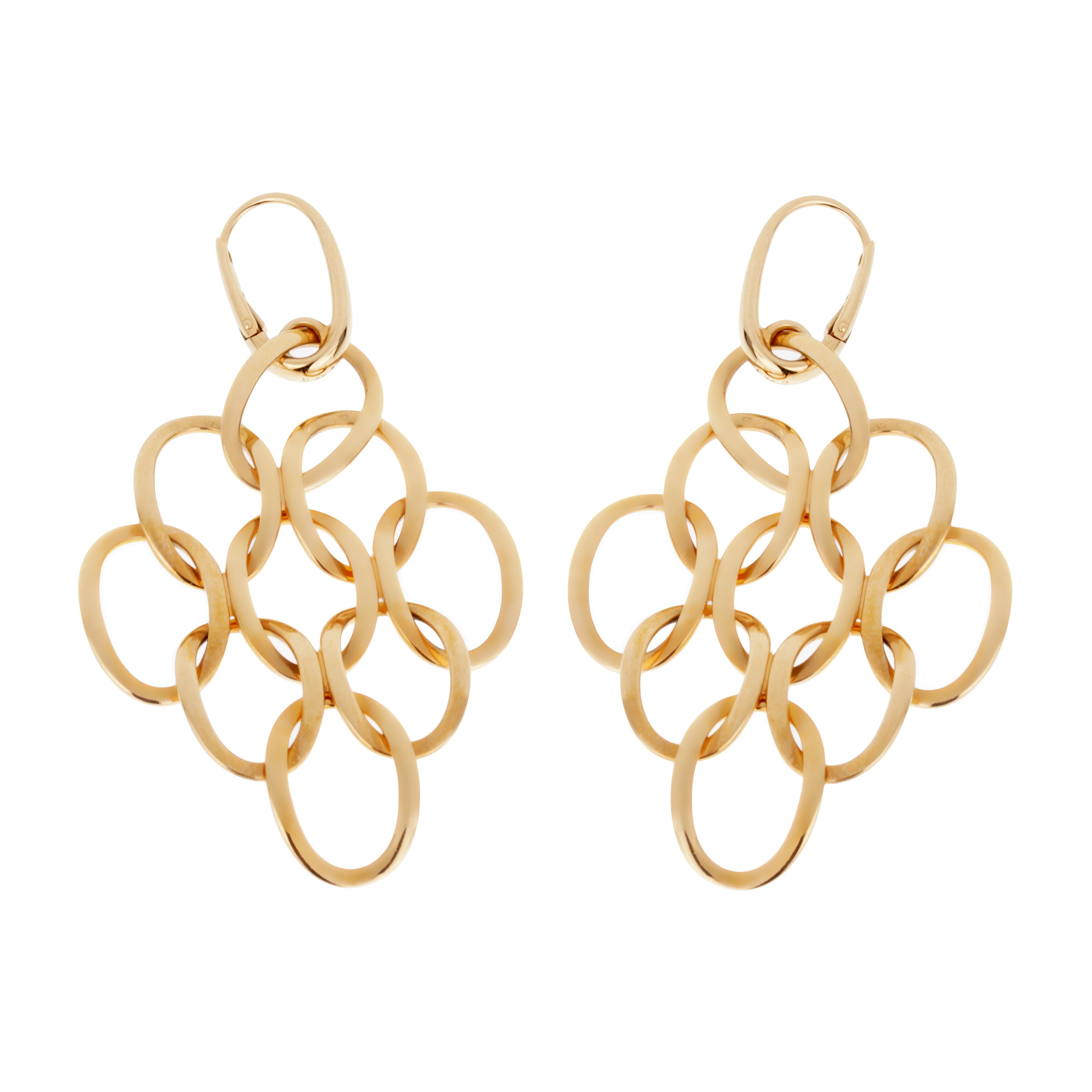 Donna Orecchini pendenti in oro rosa 18k di Pomellato Brera in vendita