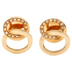 Pomellato Brera Diamonds 18k Rose Gold Earrings