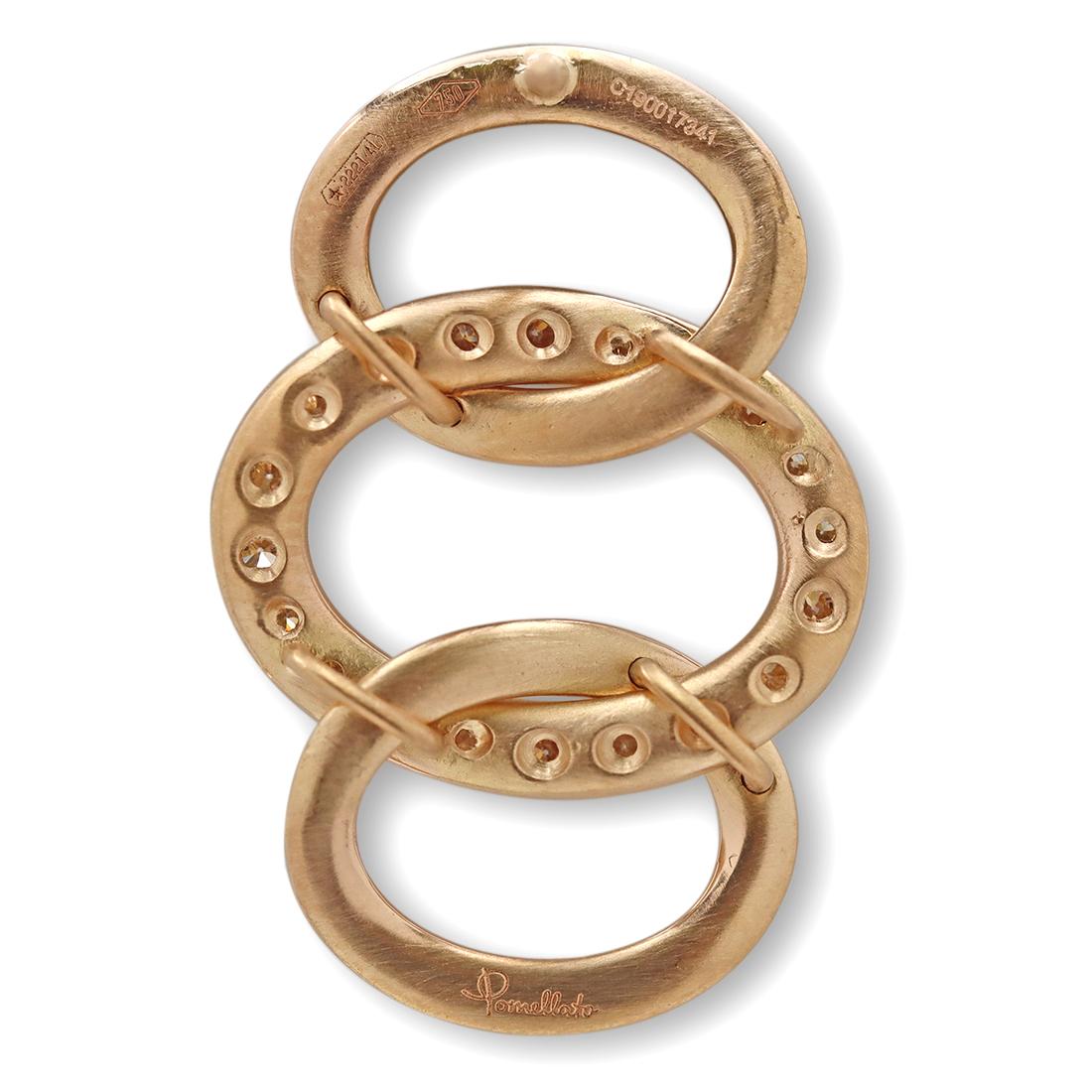 Pomellato Brera Ohrringe aus Roségold mit Diamanten für Damen oder Herren