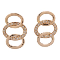Pomellato Brera Rose Gold Diamond Earrings