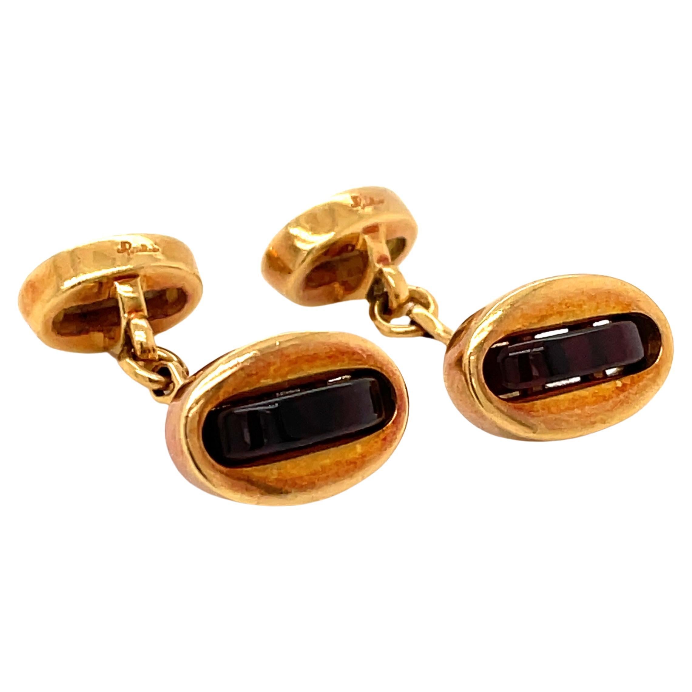 Gemelli in oro con corniola Pomellato