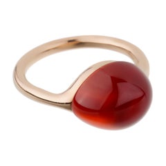 Pomellato Carnelian Rose Gold Cocktail Ring