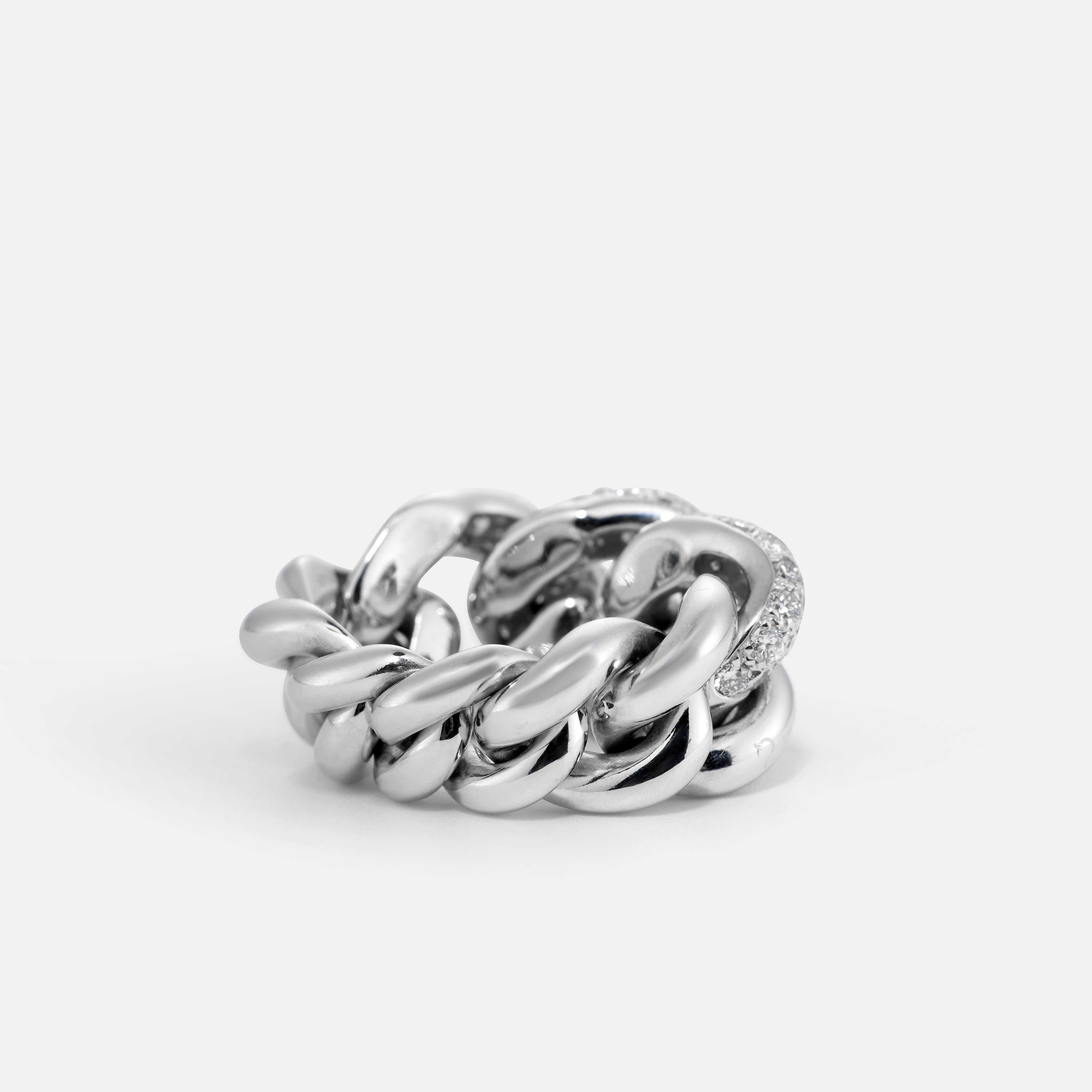 Donna Anello POMELLATO Catene in oro bianco e diamanti