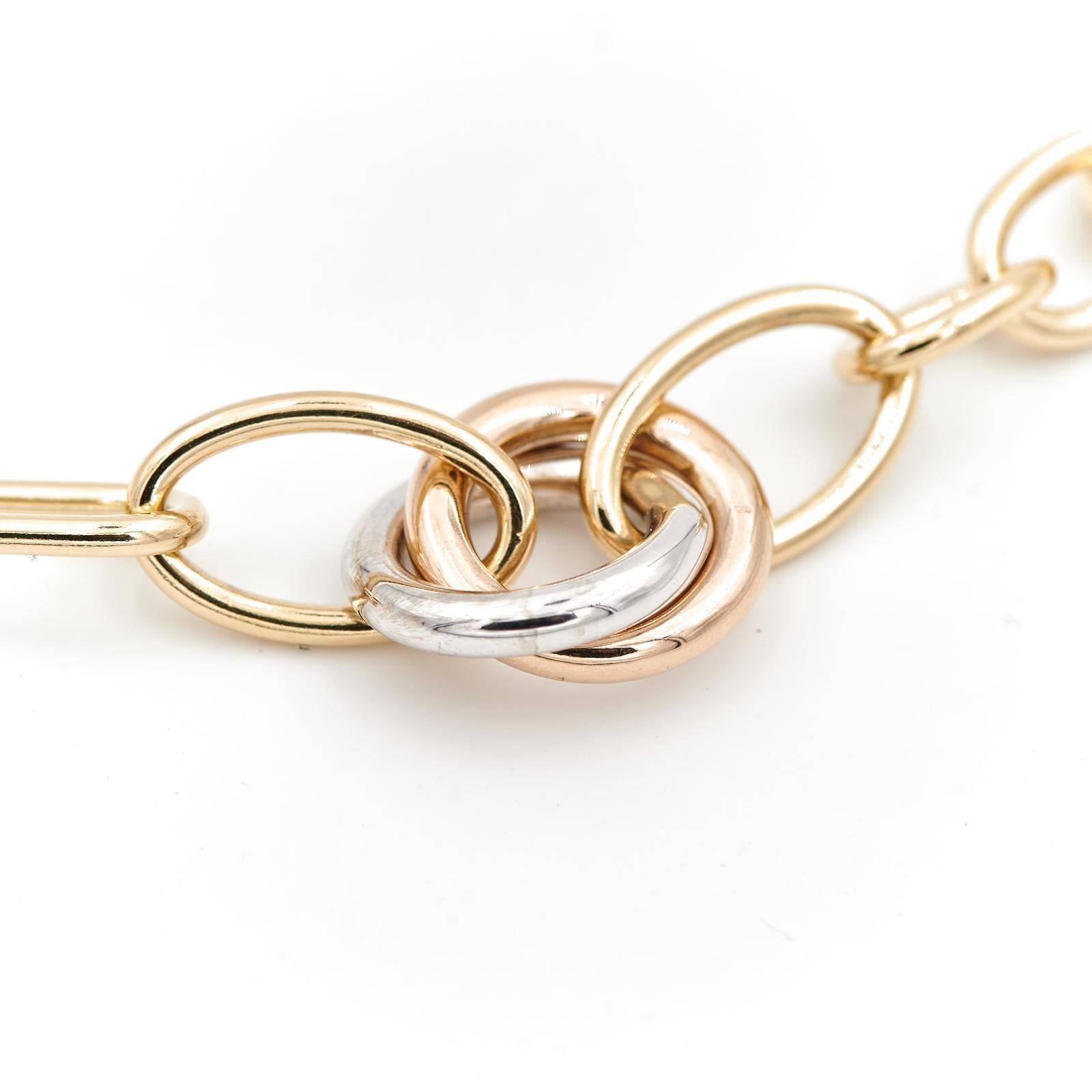 Pomellato Chain Necklace  Yellow Gold In Excellent Condition For Sale In PARIS, FR