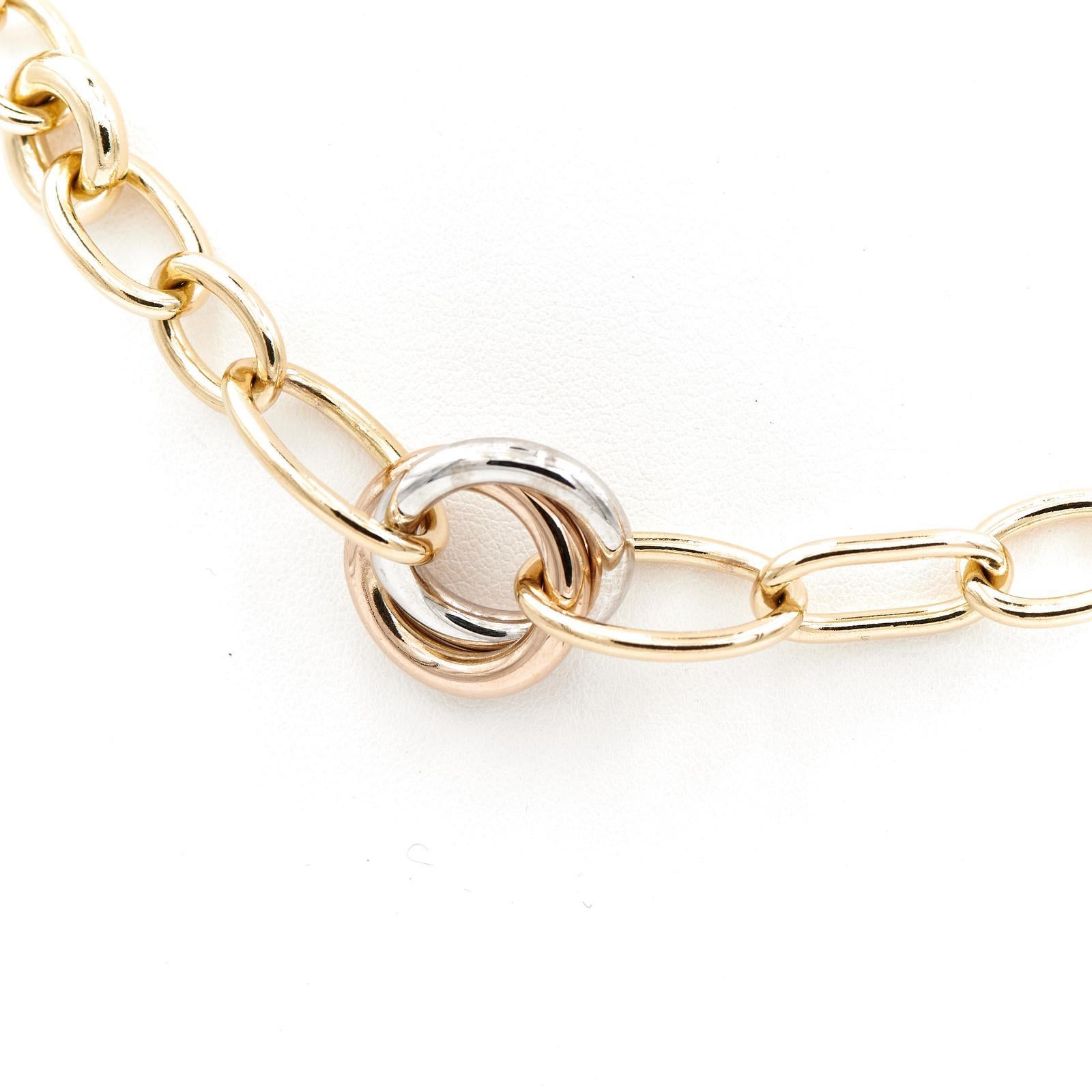 Pomellato Chain Necklace  Yellow Gold For Sale 1