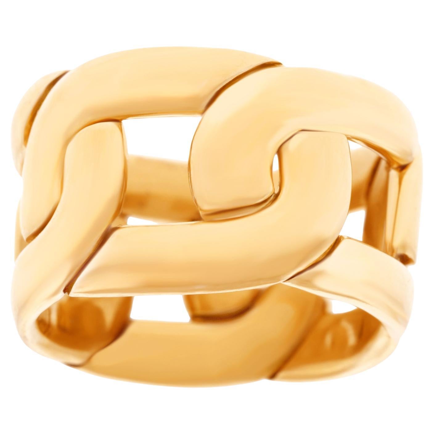 Pomellato Chain Ring, Yellow Gold