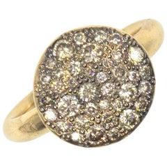 Used Pomellato Champagne Diamond 18 Karat Rose Gold Ring