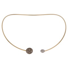 Pomellato Choker Brown & White 18k Rose Gold Necklace