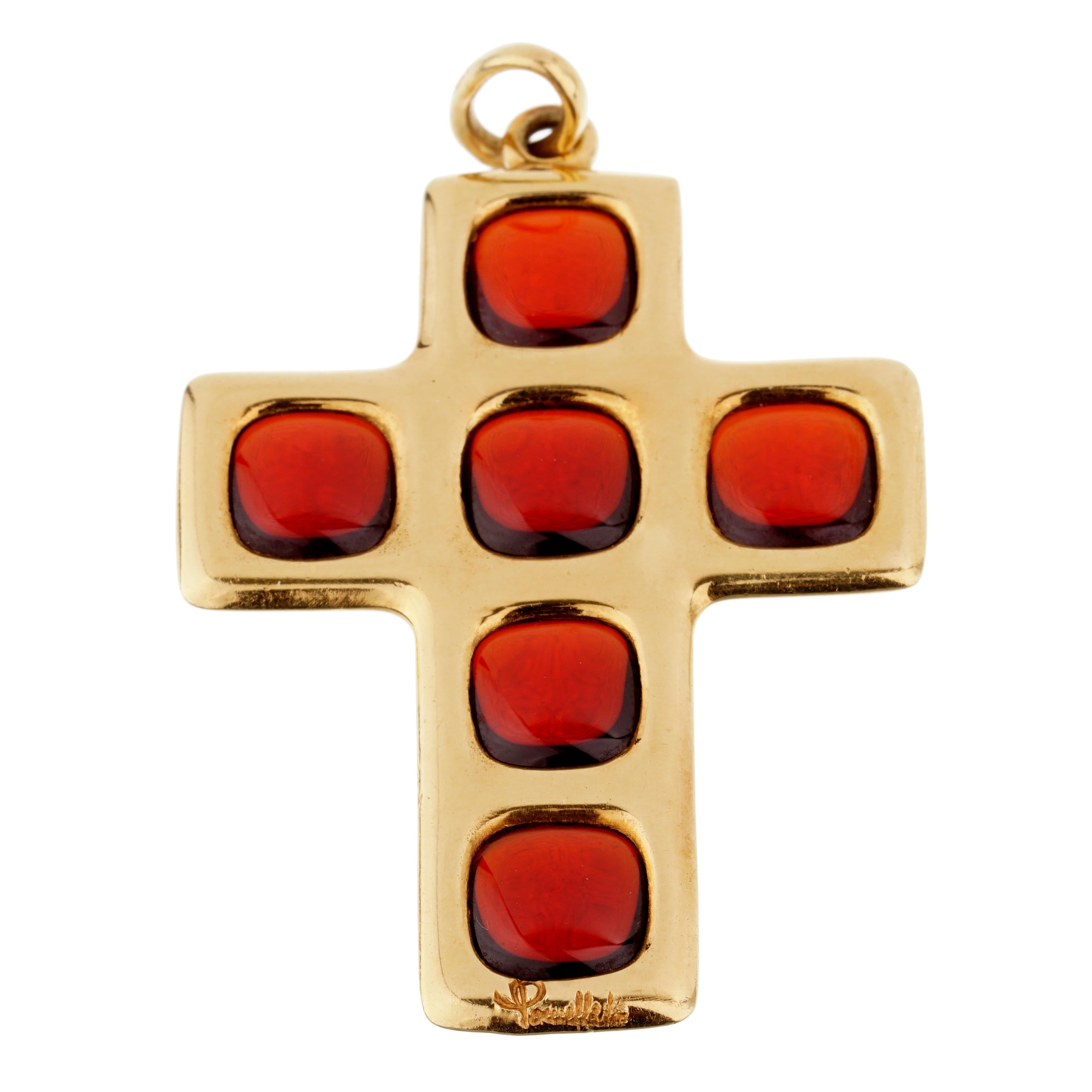 pomellato cross pendant