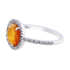 Pomellato Colpo Di Fulmine 18 Karat White Gold Citrine Ring