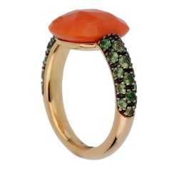 Pomellato Coral Cocktail Rose Gold Ring