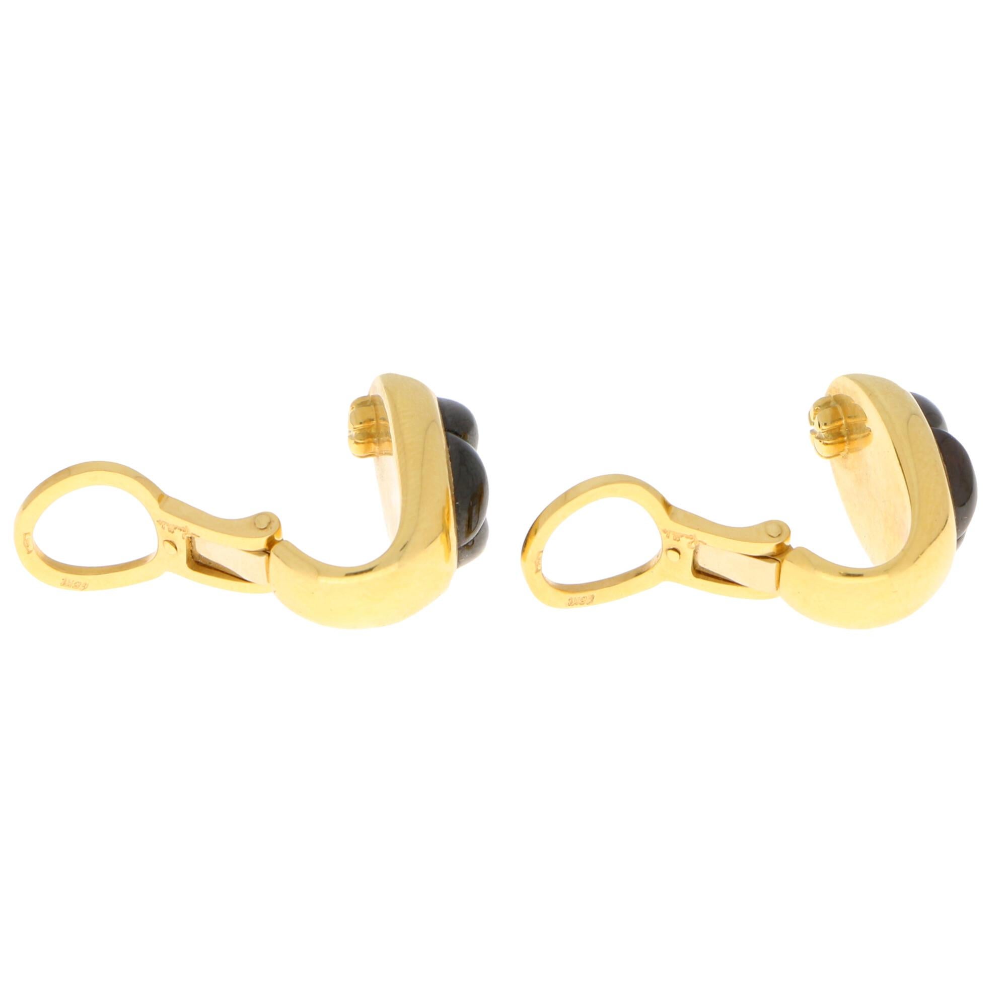 garnet clip on earrings