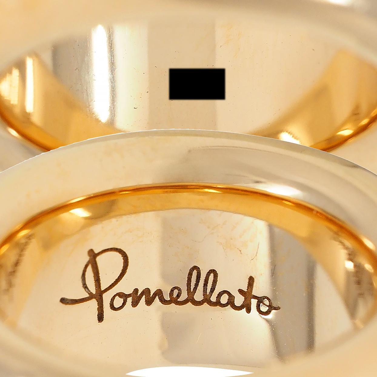 Pomellato Diamond 18 Karat Gold Contemporary Iconica Puffy Band Ring 4