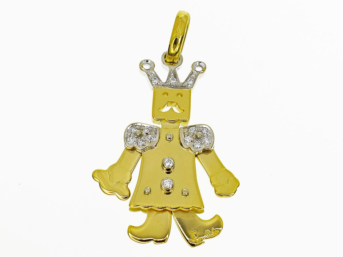 Brand : Pomellato
Name : Diamond King Medium Pendant
Material : Diamond, 750 K18 YG WG Yellow Gold White Gold
Comes with : Our original box
Size : H43mm×W27mm/1.69