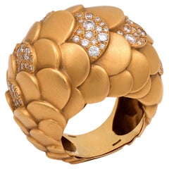 Pomellato diamond 18k rose gold Dome ring