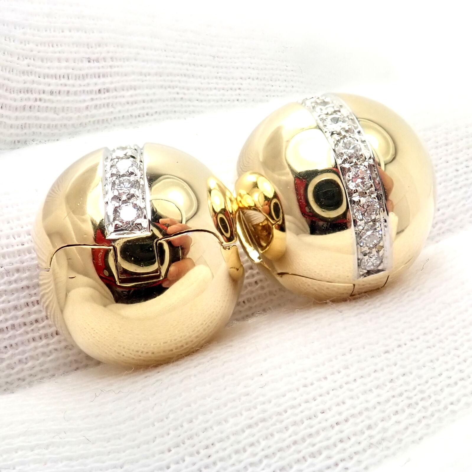 Pomellato Diamond Globe Hug Earrings For Sale 1