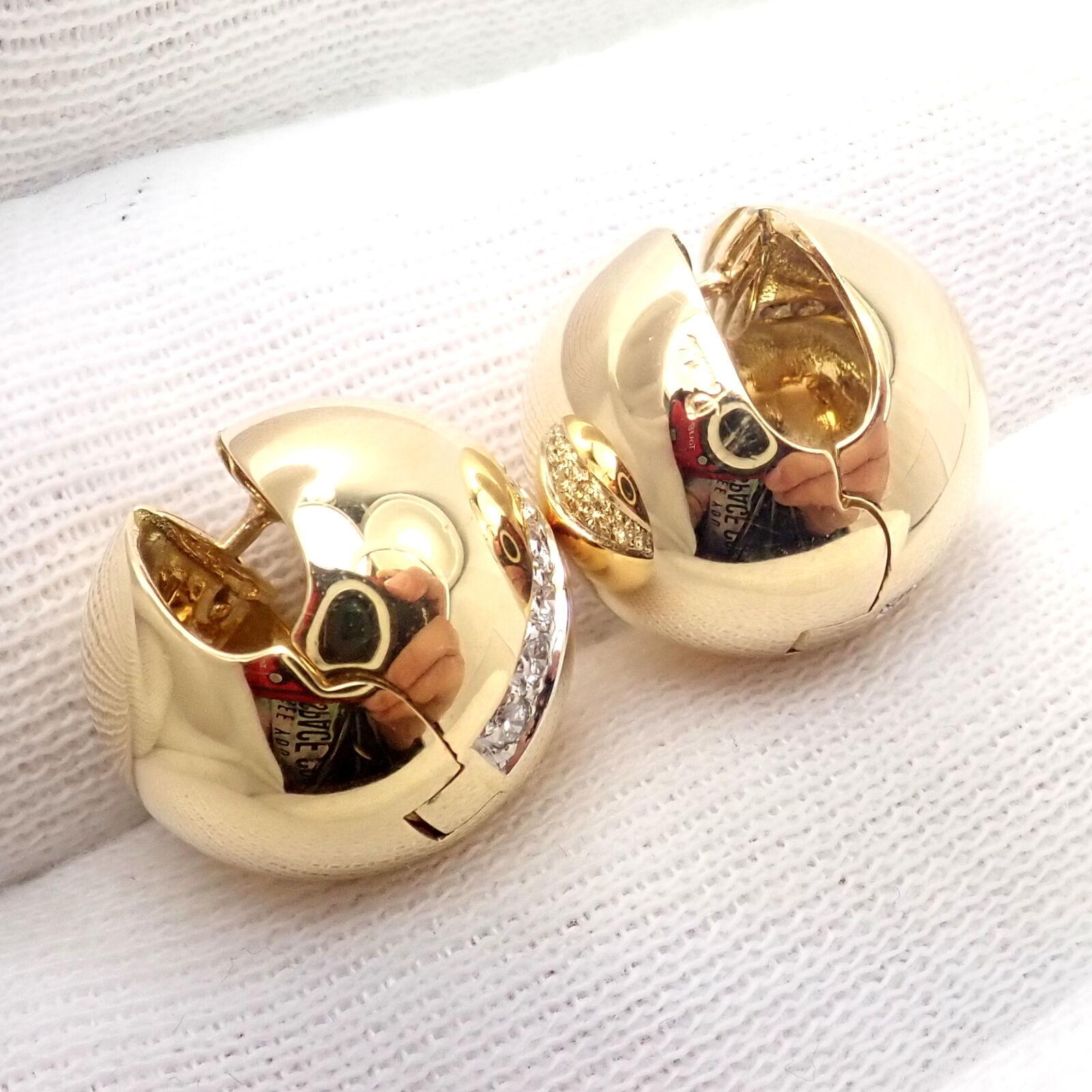 Pomellato Diamond Globe Hug Earrings For Sale 2