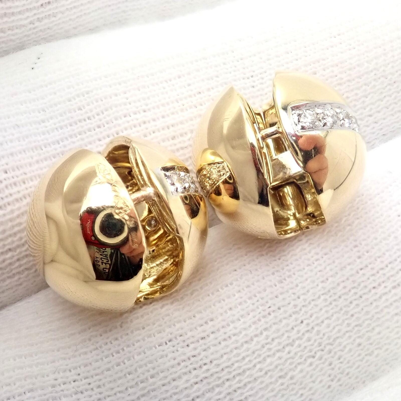 Pomellato Diamond Globe Hug Earrings For Sale 3