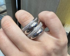 Pomellato Diamond Gold Tubolare Ring