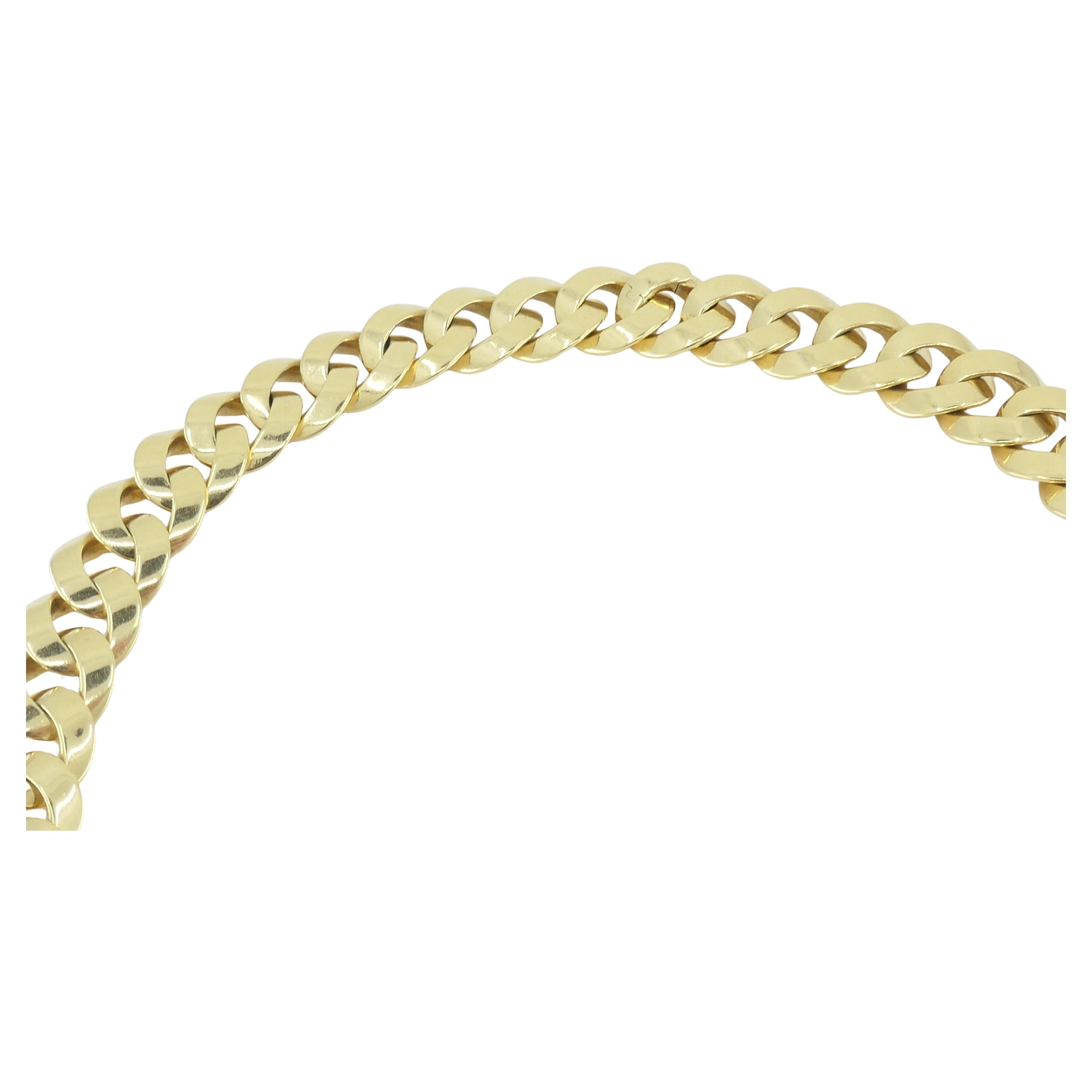 da uomo o donna Collana con diamanti di Pomellato in oro 18 carati con catena Curblink in vendita